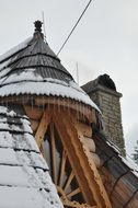 Roof of the building in the Szczyrk