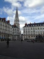 town hall square in Nantes