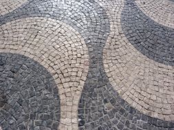 grey pavement texture mosaic