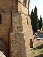 fortress wall in the architecture of italy