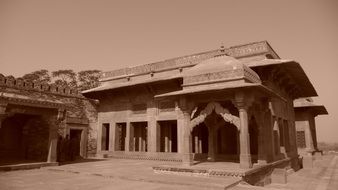 ancient stone building, india, rajasthan, Fatehpur Sikri