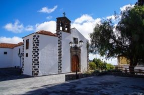 church in the canary islands among nature