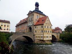 amazing facade of Bamberg town hall