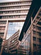 Skyscraper with mirroring on facade, germany, dÃ¼sseldorf