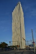 modern tower as a landmark in barcelona