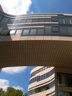 futuristic facade of a modern architecture