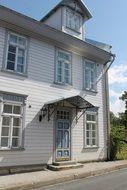 house with white cladding