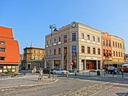 mostowa street in bydgoszcz poland colorful view