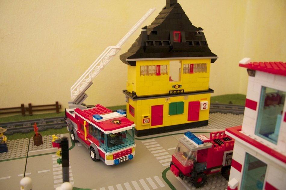 lego built street