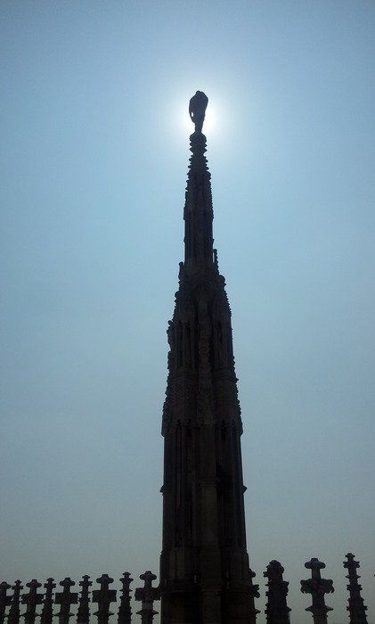 Dome of the cathedral and sun