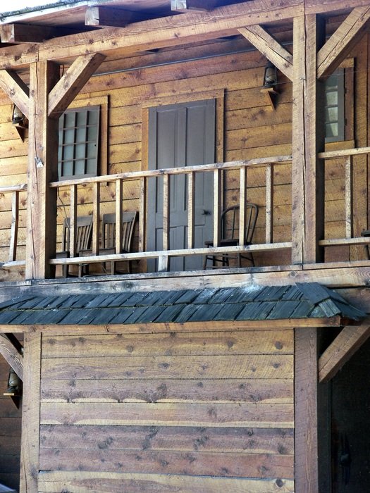retro building faÃ§ade in the wild west