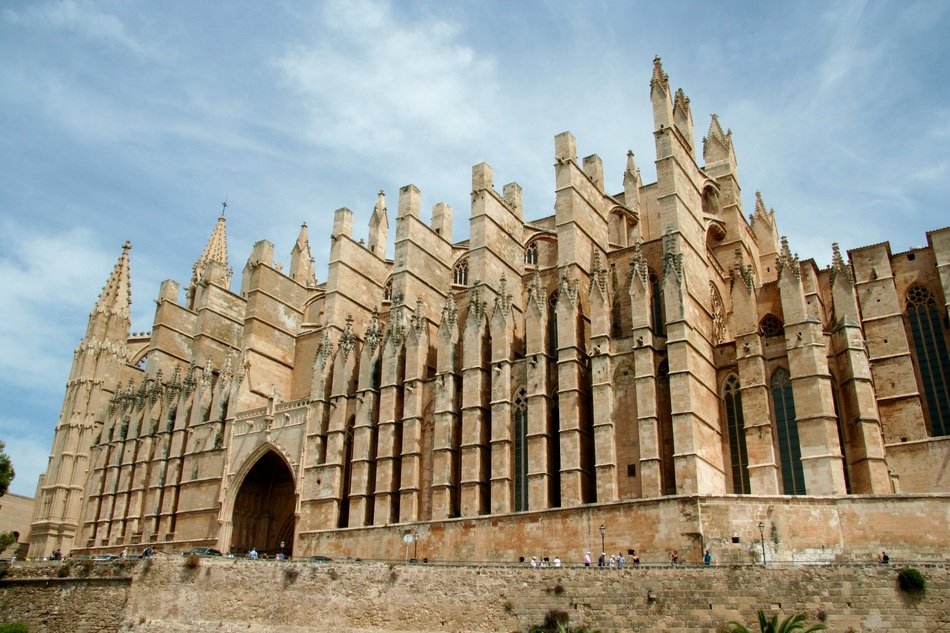 The Cathedral in Majorca in Spain