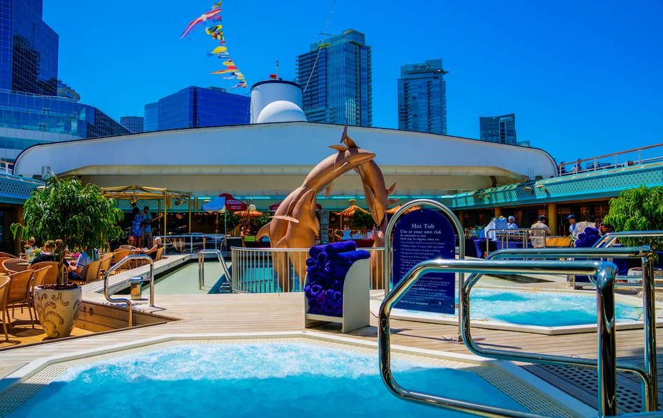 swimming pool with decorations in canada