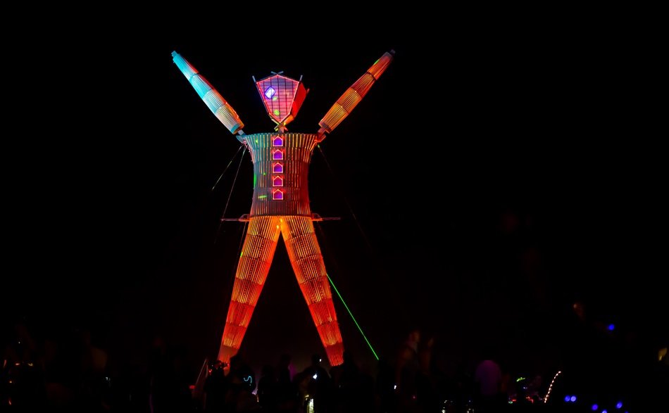 burning man at the festival