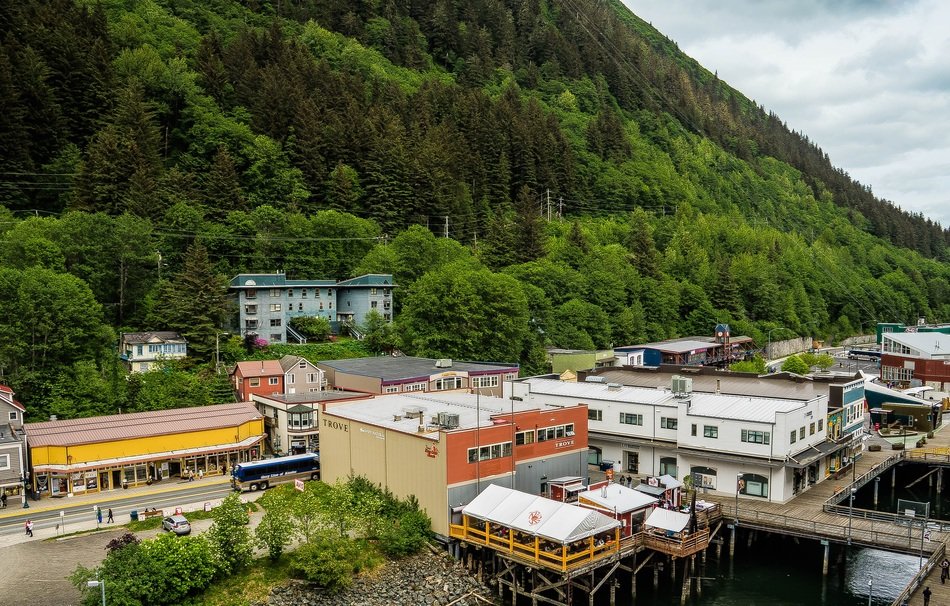 view of Juneau in Alaska, United States
