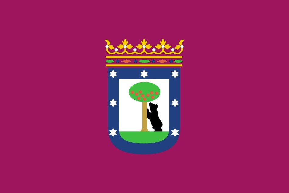 drawing of the madrid flag