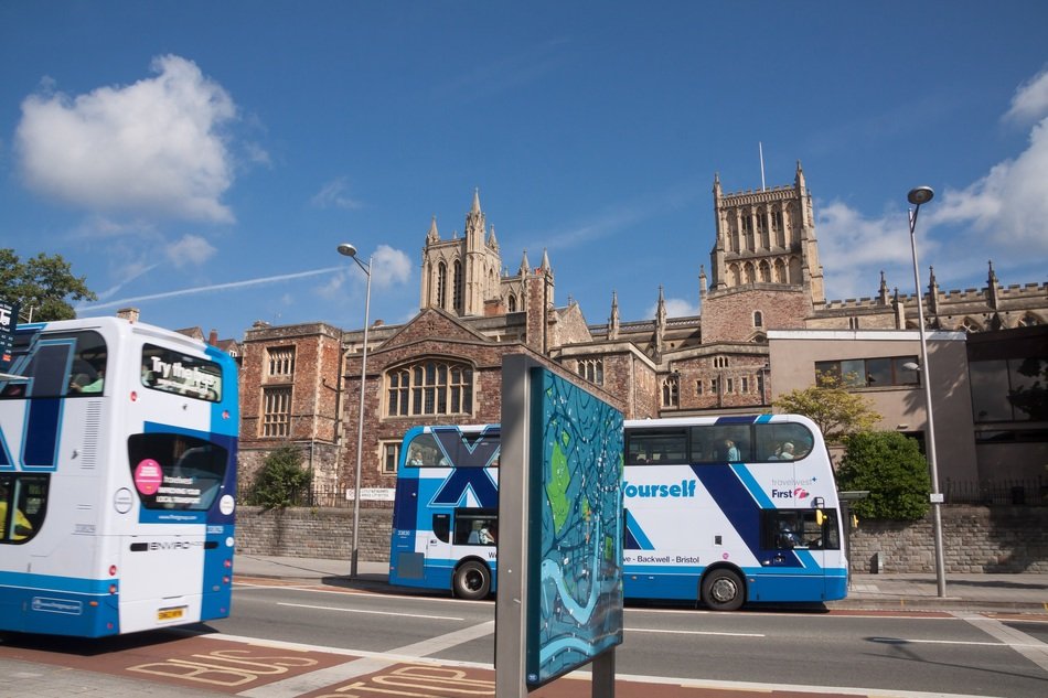 double decker buses in Bristol