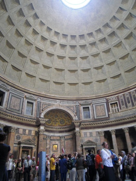 Pantheon building in the Rome