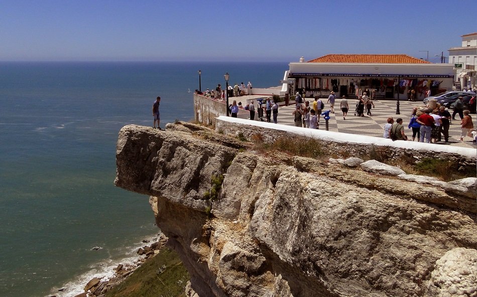 curtain cliffs above the sea
