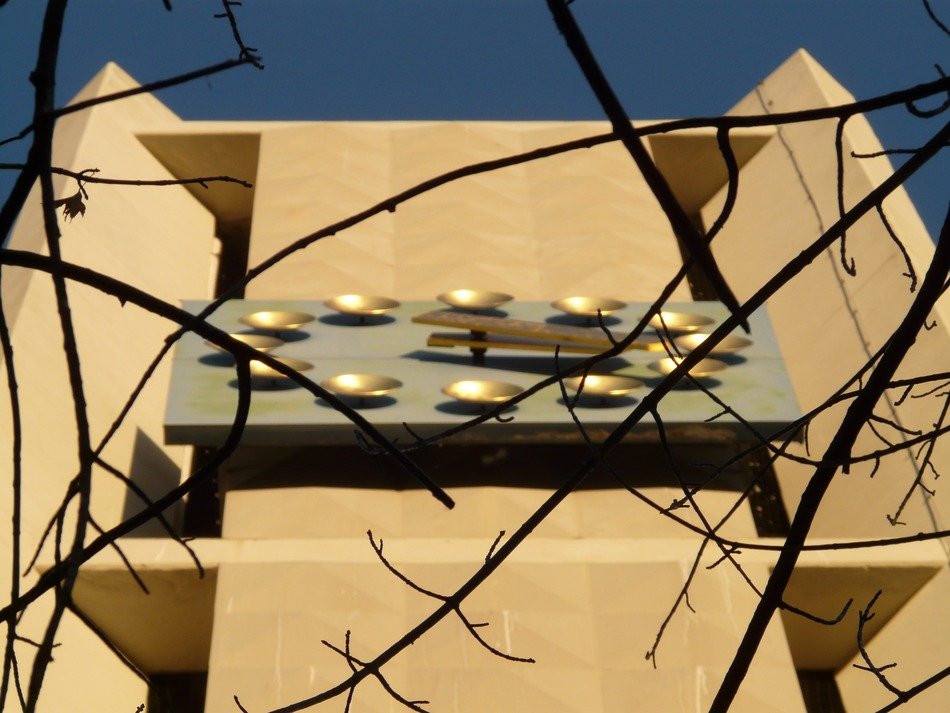 Clock Tower through the trees