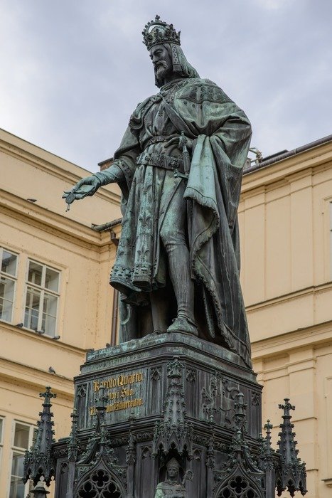 statue of Charles IV in Prague