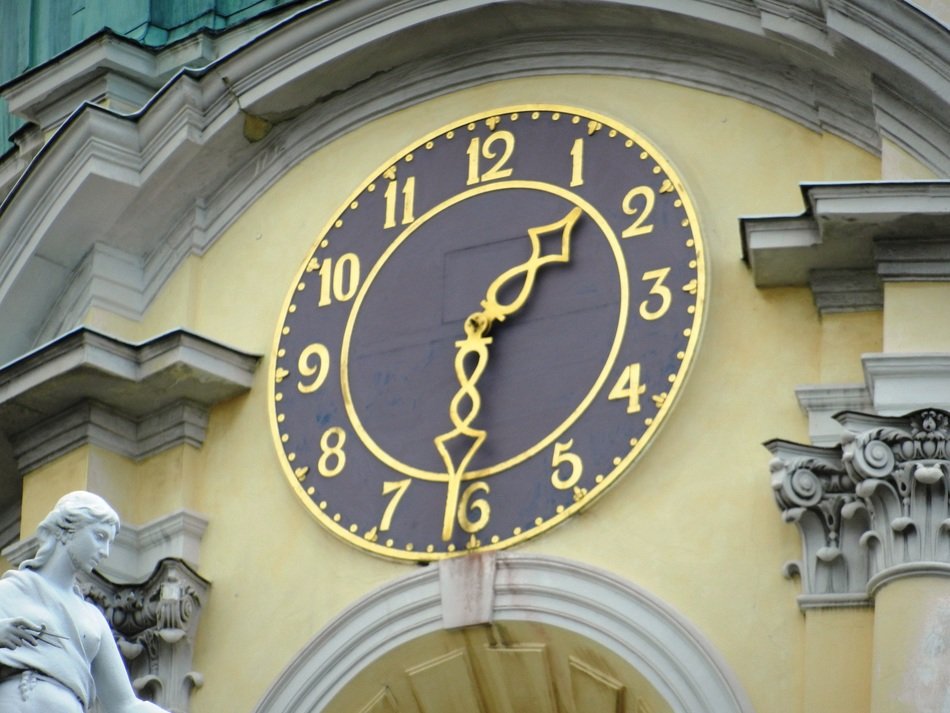 time on the clock