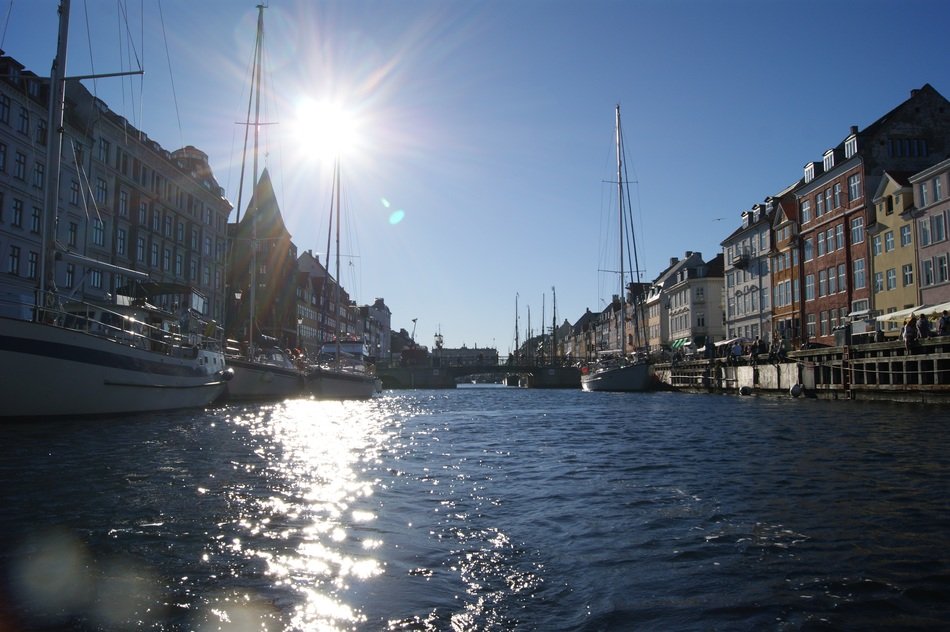 Big river in Copenhagen city