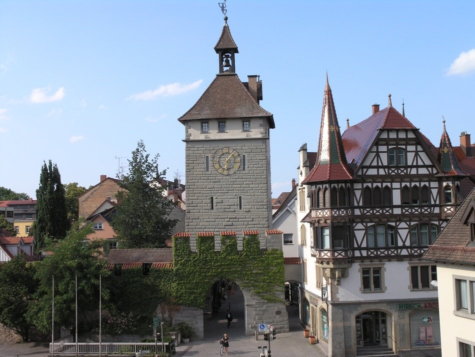 Steeple building in Constance city