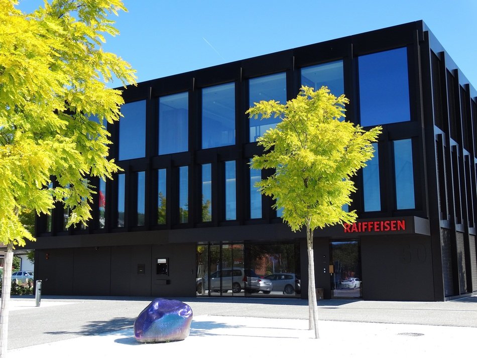 modern black building