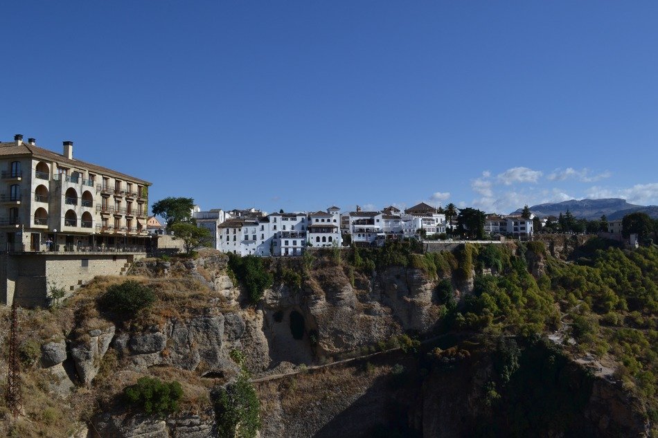 houses on the rocks in Ronda