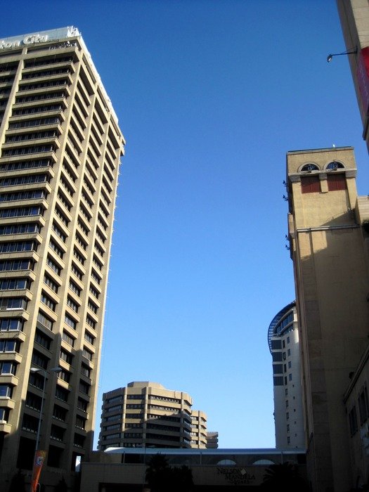 bottom view of the high buildings