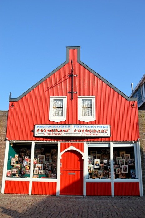 bright facade of a shop in holland