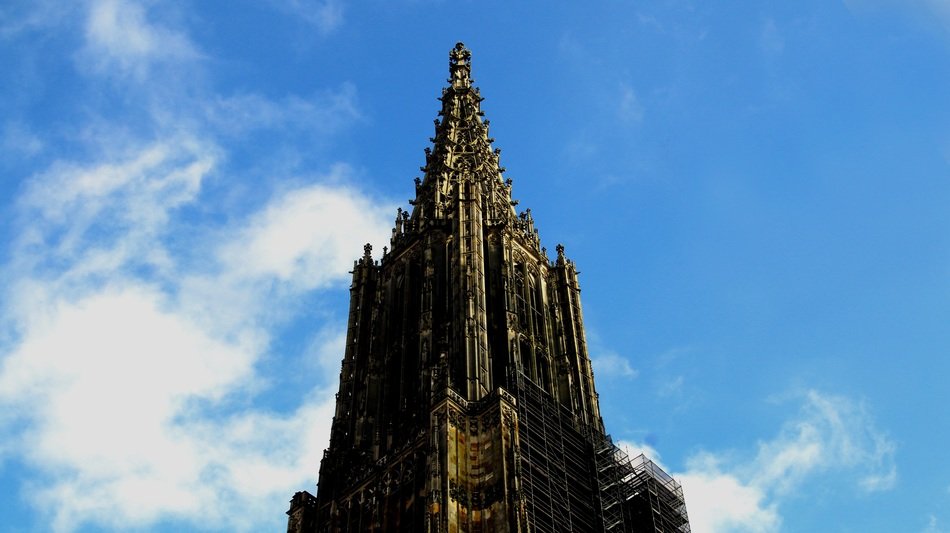 the spire of the Cathedral