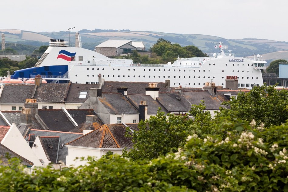 Photo of ferry and homes