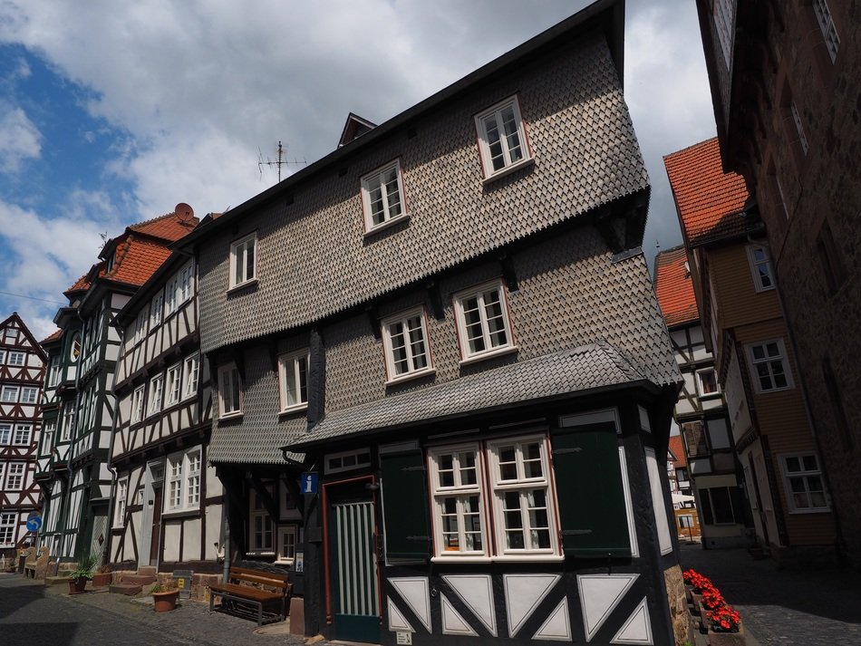 the historic city center in Fritzlar