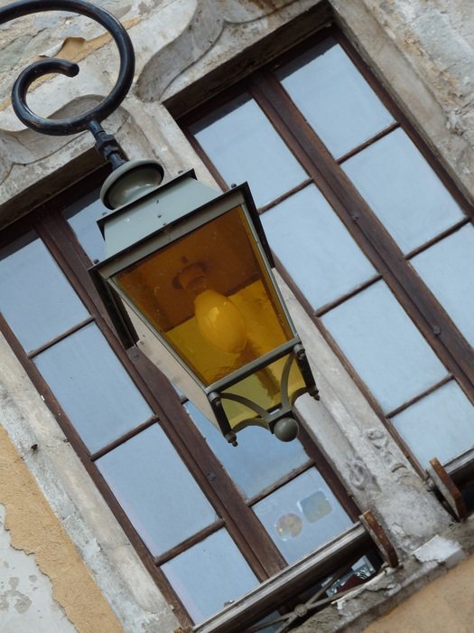 Lamp on the building