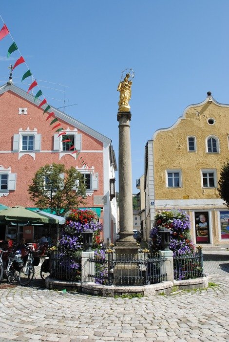 nature park in the old town of Kelheim