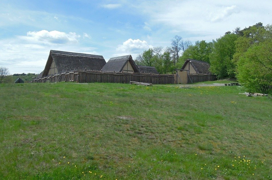 medieval celts in the countryside