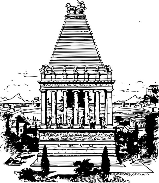 picture of dead mausoleum pillars burial