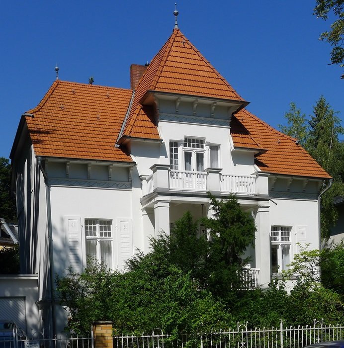 Facade of the house in the Berlin