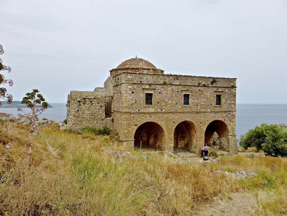 ruined Hagia Sophia in Monemvasia