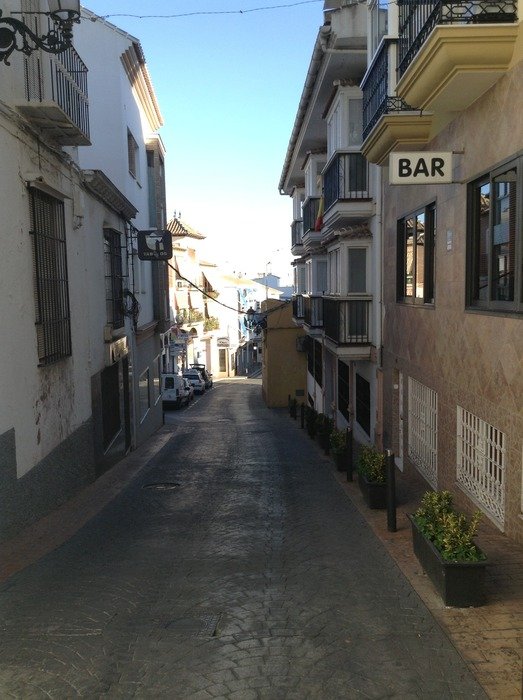 alley street in dark