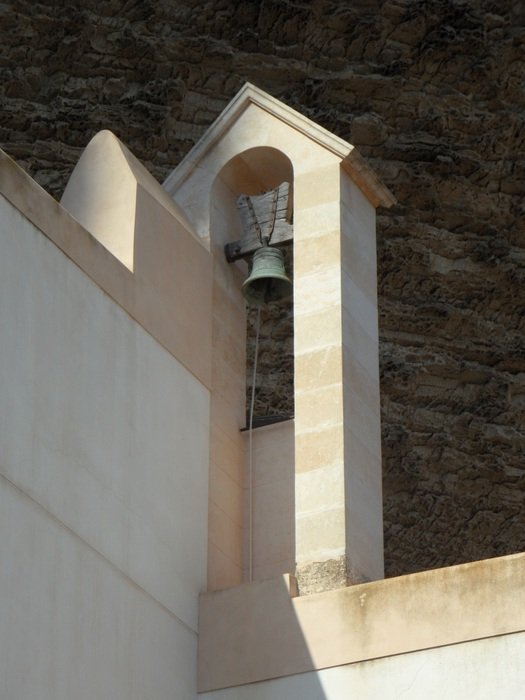 bell on the roof of the church