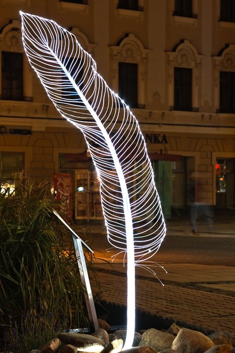 Light art in the city of banskÃ¡ bystrica