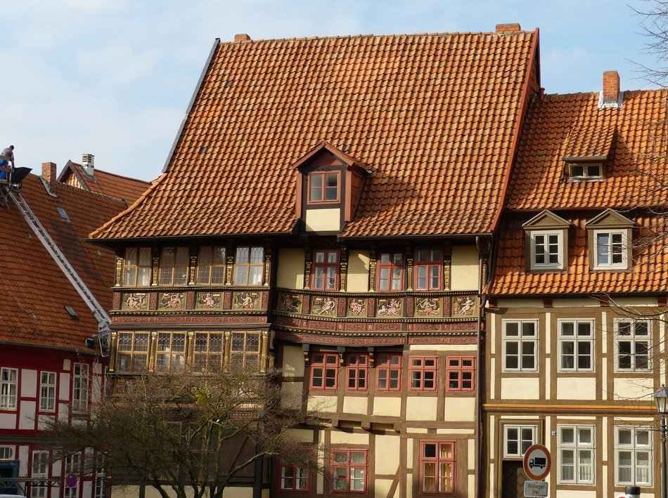 old city center in hildesheim