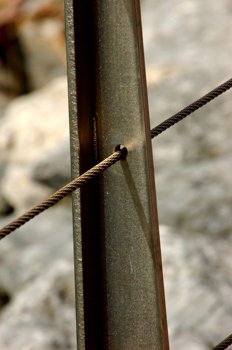 steel bracket at the city