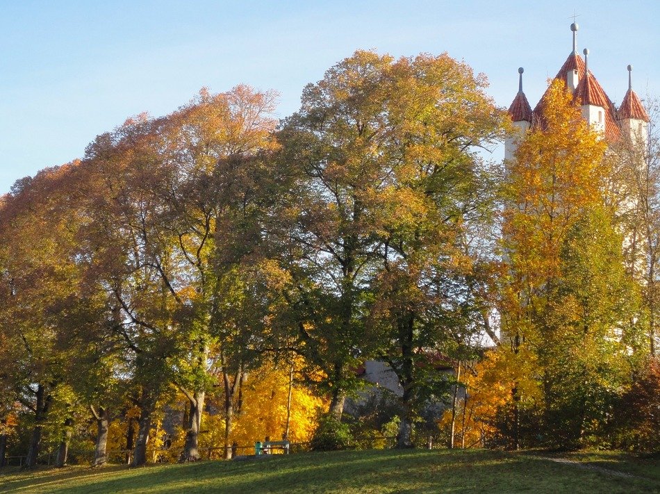 Beautiful town in autumn, germany, Kaufbeuren