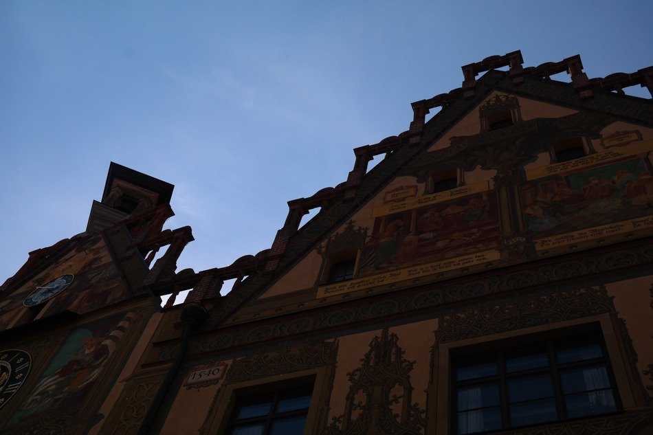 gable of the building in Ulm