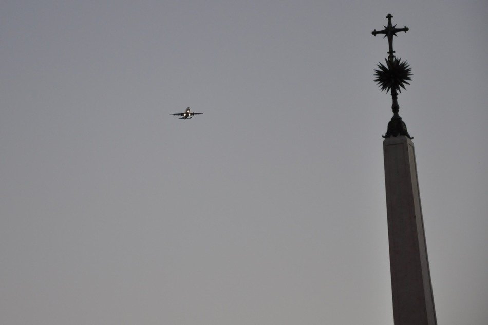 cross on top of a tower in Lisbona