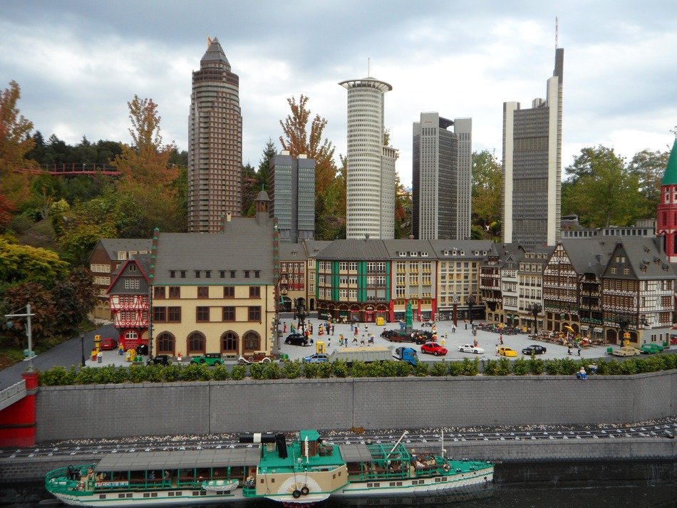 frankfurt, lego model of city